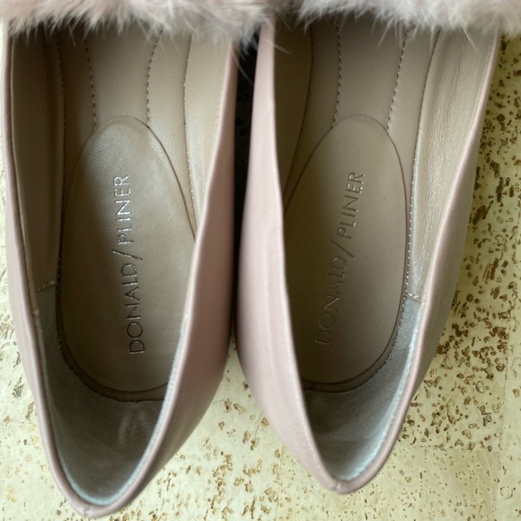 DONALD J. PLINER Lilian Leather Almond Toe Blush Pink Loafers Size 7.5 - Picture 3 of 9